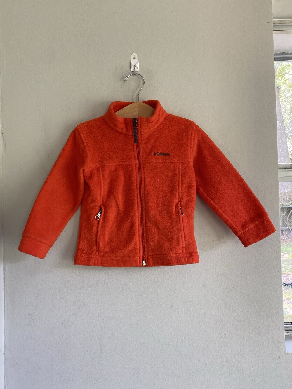 Columbia Orange Full Zip Fleece Jacket Toddler 3T